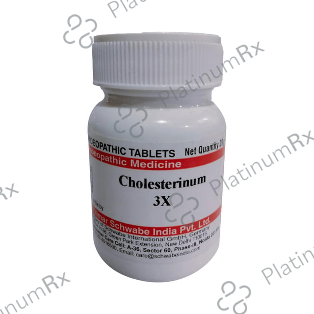 Dr Willmar Schwabe India Cholesterinum Trituration Tablet 3X