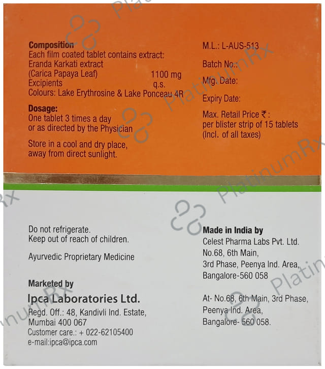 Platigain Tablet 15s