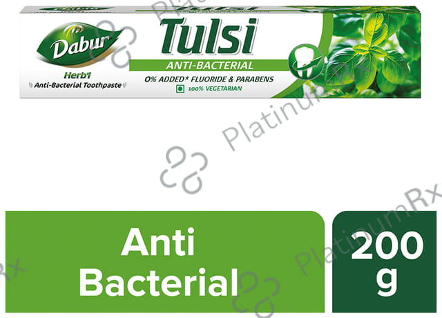 Dabur Tulsi Anti-Bacterial Herb'l Toothpaste (200gm Each)