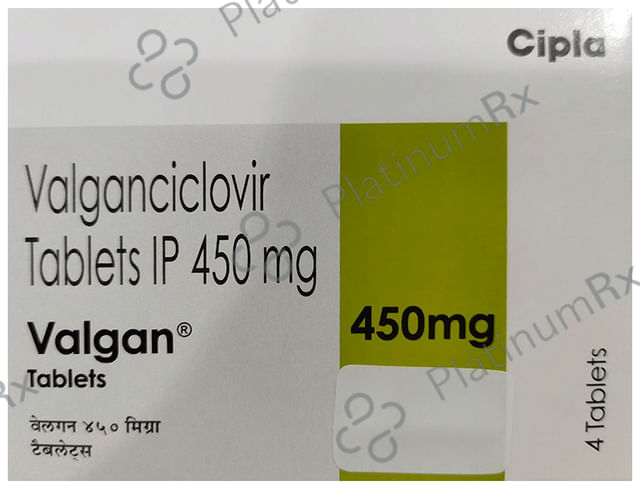 Valgan 450mg Tablet 4s