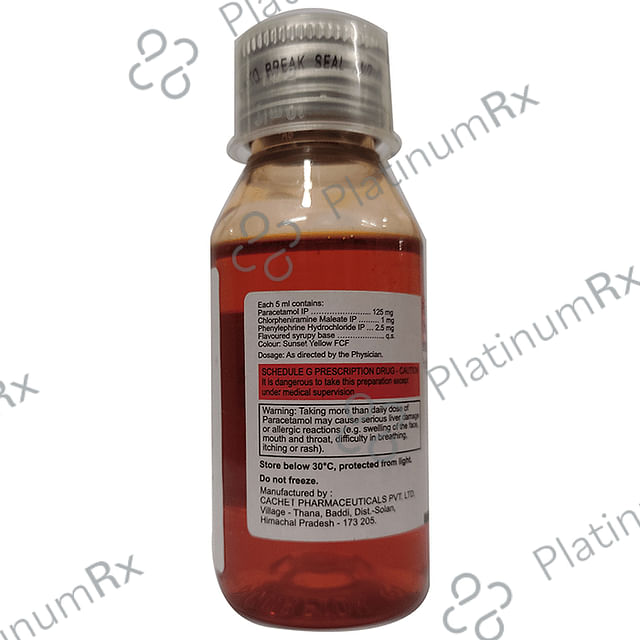 Sumo Cold Pcf 1/125/5mg Syrup 60ml