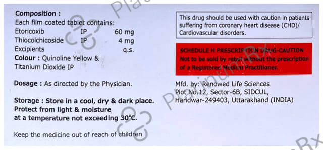 E 60/4mg Thiozeal Tablet 10s