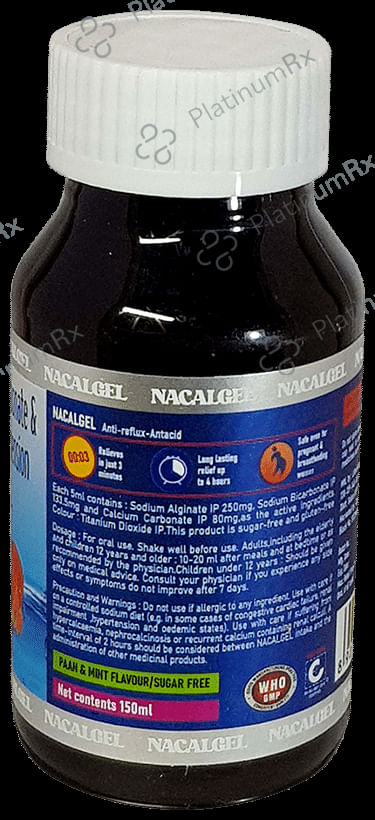 Nacal Gel Paan and Mint flavour Sugar Free Oral Suspension