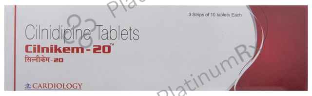 Cilnikem 20mg Tablet 10s
