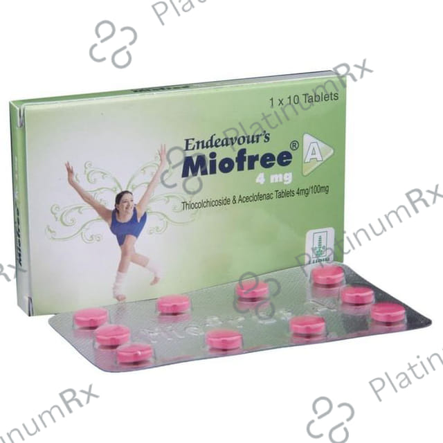 Miofree A 100/4mg Tablet 10s