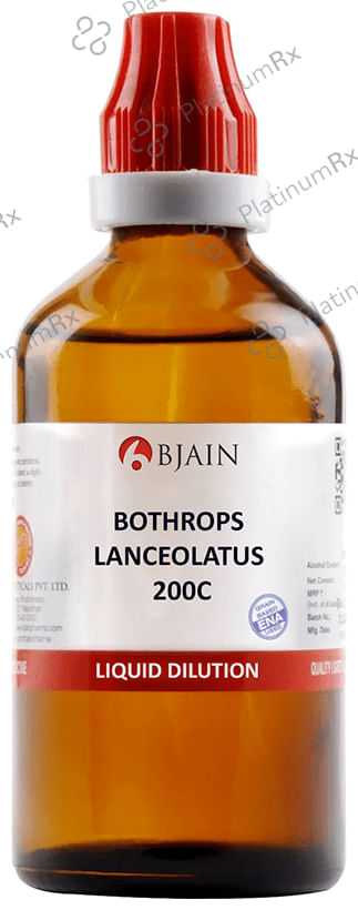 Bjain Bothrops Lanceolatus Dilution 200C 100 ml