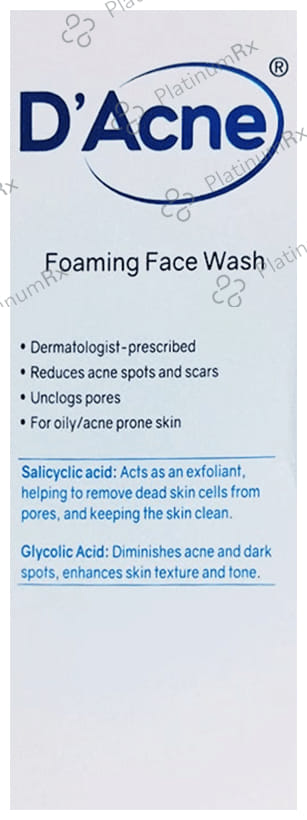 D Acne Foaming Face Wash 60ml