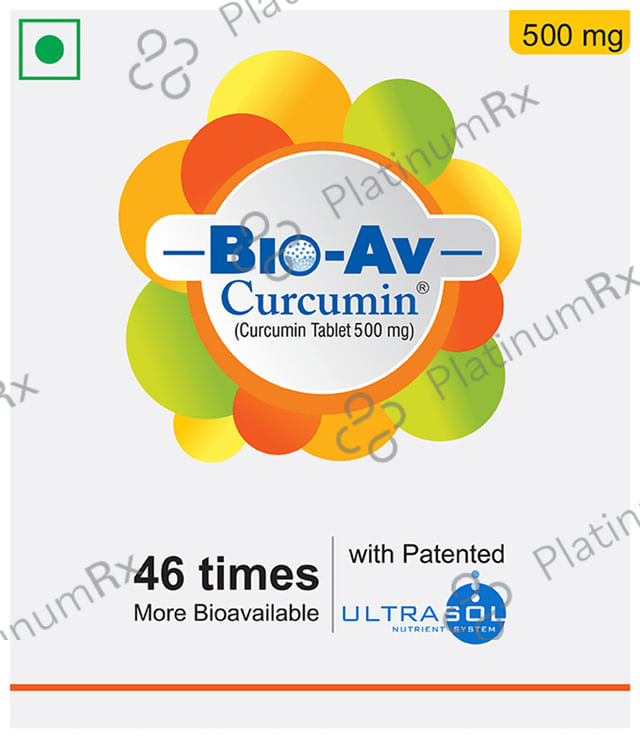 Bio-Av Curcumin 500mg Tablet
