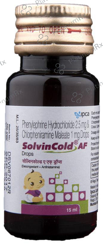 Solvin Cold AF 1/2.5mg Oral Drops 15ml