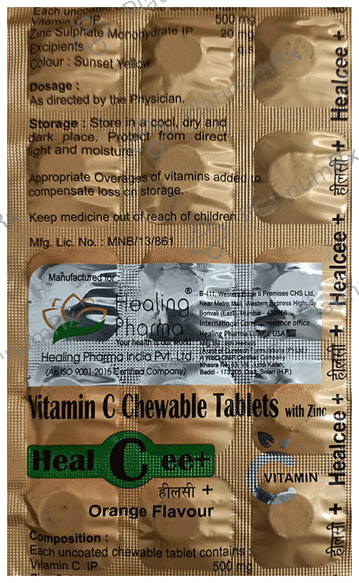 Healcee Plus Orange Tablet 15s