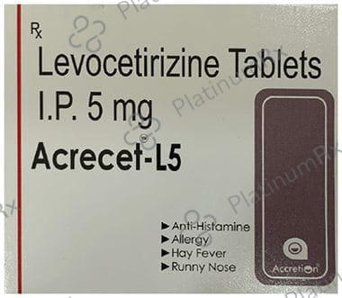 Acrecet L 5mg Tablet 10s