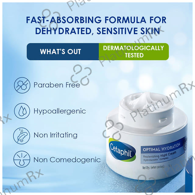 Cetaphil Optimal Hydration Replenishing Night Cream 50gm