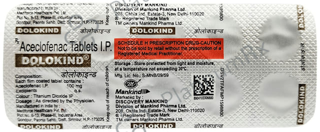 Dolokind 100mg Tablet 10s
