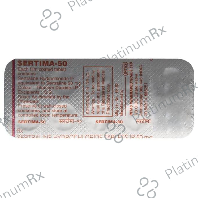 Sertima 50mg Tablet 10s