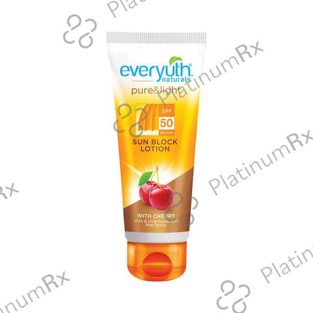 Everyuth Naturals Pure & Light Sun Block SPF 50 Lotion 50gm