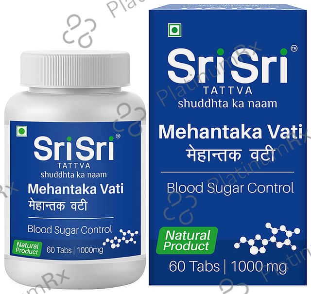 Sri Sri Tattva Mehantaka Vati 1000mg Tablet - For Blood Sugar Control