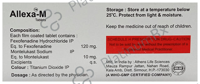 Allexa M 120/10mg Tablet 10s
