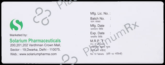 Zophar Plus 3mg/2mg Tablet