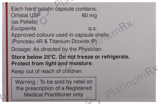 Lipocut 60mg Capsule 10s