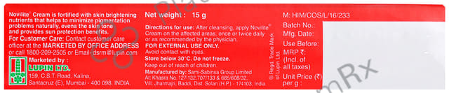 Novilite Cream 15gm
