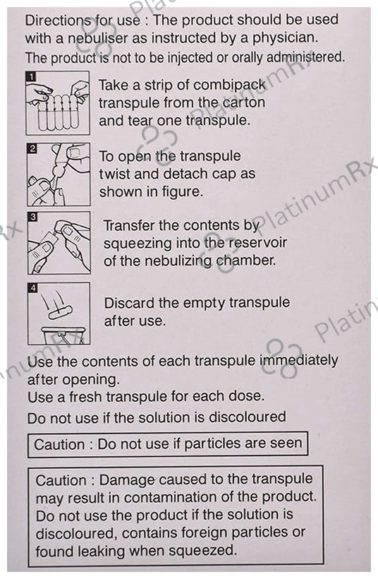 Salbair I Neb 0.63mg Transpules 2.5ml Transpules 25s