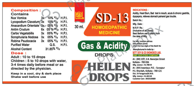 Sett Dey Sd-13 Drop