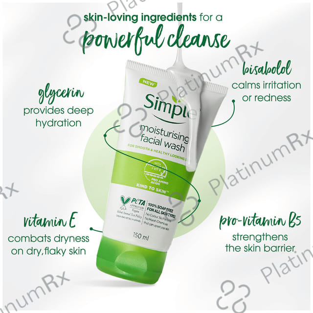 Simple Moisturising Facial Face Wash