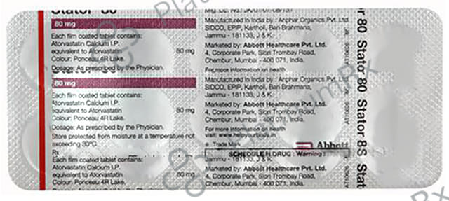 Stator 80mg Tablet 10s