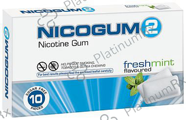 Nicogum 2mg Chewing Gums Sugarfree Fresh Mint