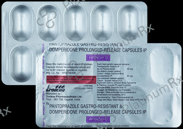 Pptroy D 30/40mg Capsule PR 10s