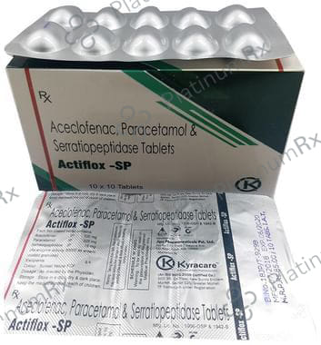 Actiflox SP 100/325/10mg Tablet 10s