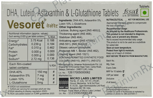Vesoret Tablet 10s