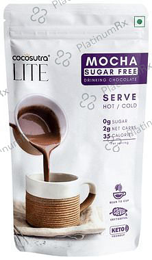 Cocosutra Lite Sugar Free Drinking Chocolate Mix Mocha