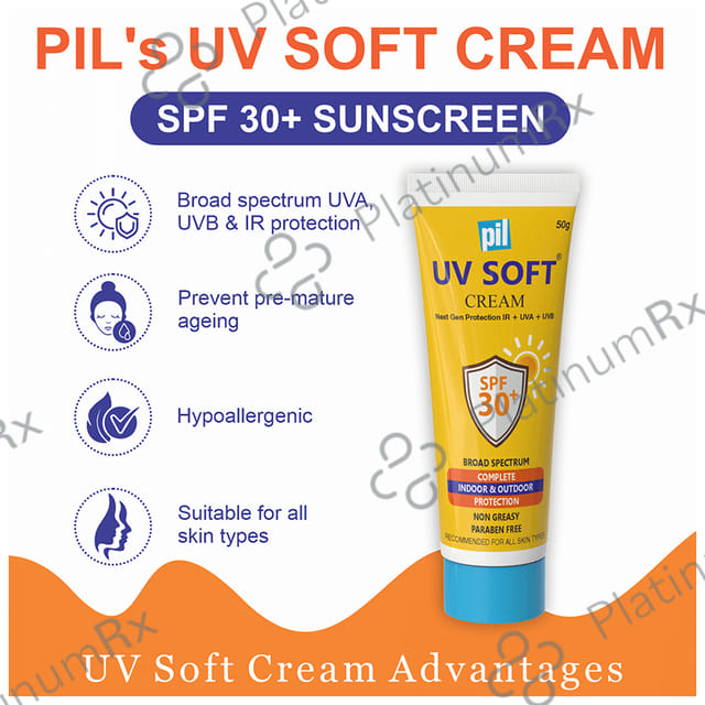 PIL UV Soft SPF 30+ Sunscreen 50gm