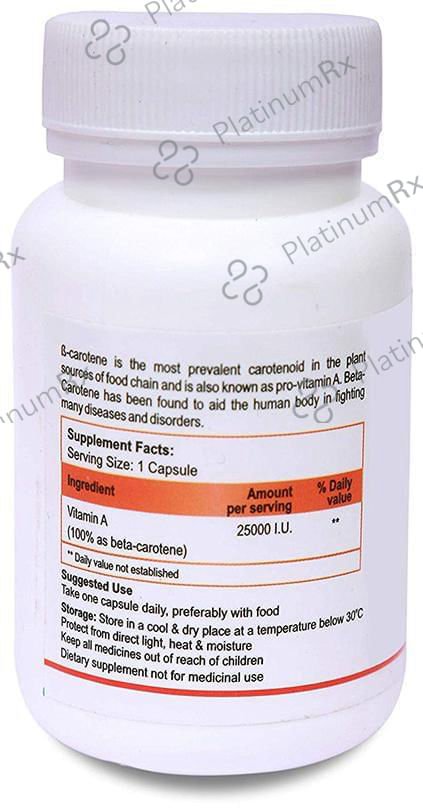 Biotrex B Carotene 25000IU Capsule