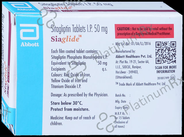 Siaglide 50mg Tablet 15s