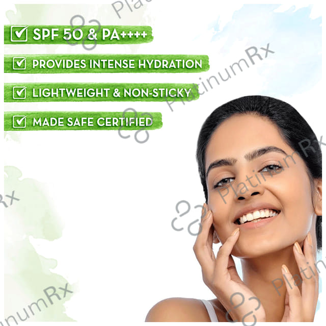 Mamaearth Indian Sunscreen Paraben & Silicon Free Hydragel SPF 50 Cream 50gm