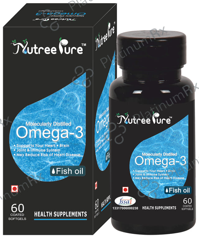 Nutree Pure Omega 3 Coated Softgels 60s