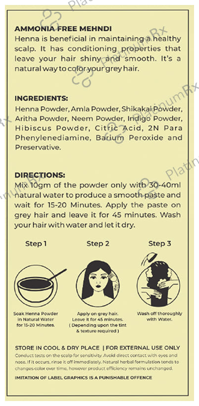 Vagad's Khadi Herbal Mehndi Powder Black