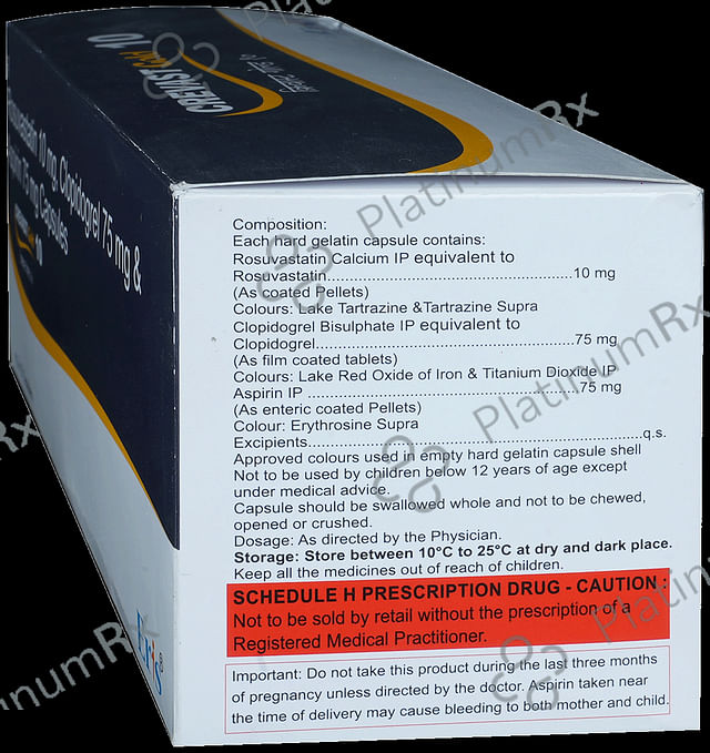 Crevast Gold 10/75/75mg Capsule 15s