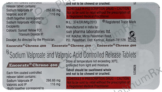 Encorate Chrono 400mg Tablet CR 10s