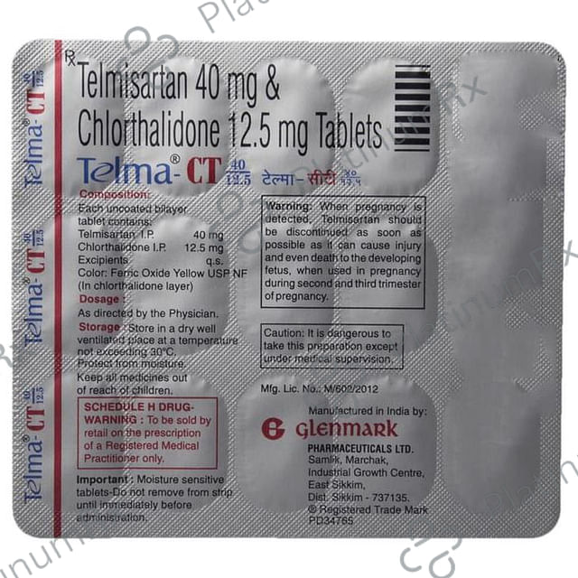Telma CT 40/12.5mg Tablet 15s