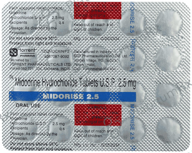 Midorise 2.5mg Tablet 20s