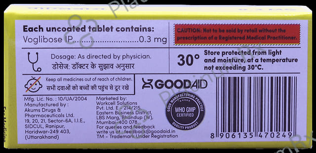 Gliboseaid 0.3mg Tablet 10s
