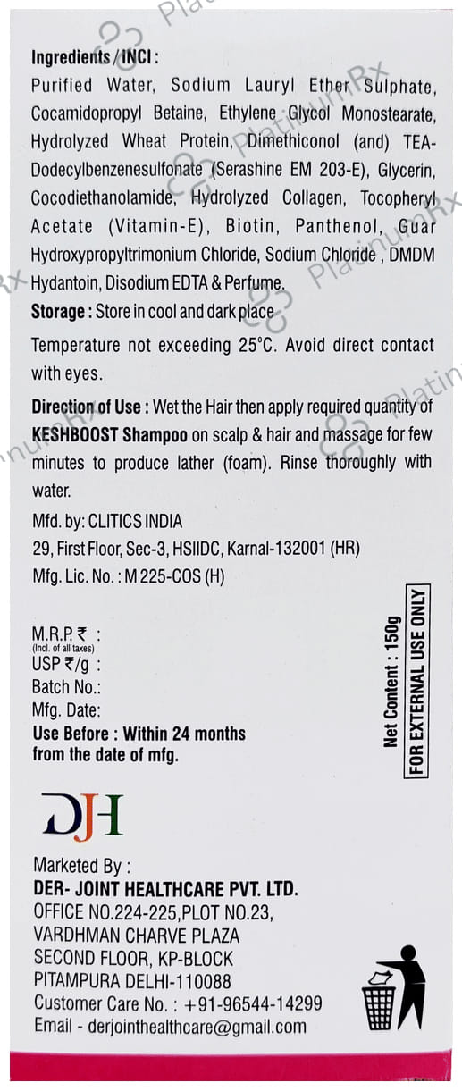 Keshboost Biotin Shampoo