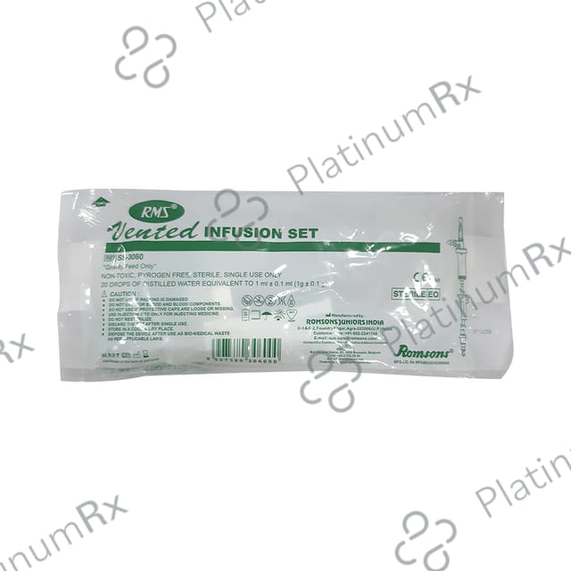 Romsons SS 3060 Vented Infusion Set (Without Needle) 1s