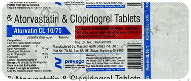 Atorvatin Cl 10/75mg Capsule 10s