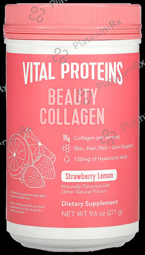 Vital Proteins Beauty Collagen Skin Hair Nail & Joint Support Powder Strawberry