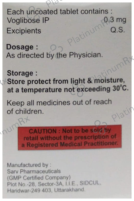 Vglos 0.3mg Tablet