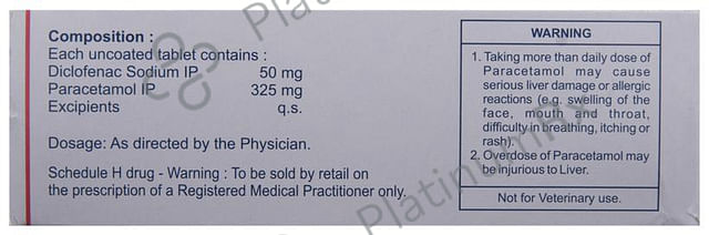 Fenak Plus 50/325mg Tablet 10s